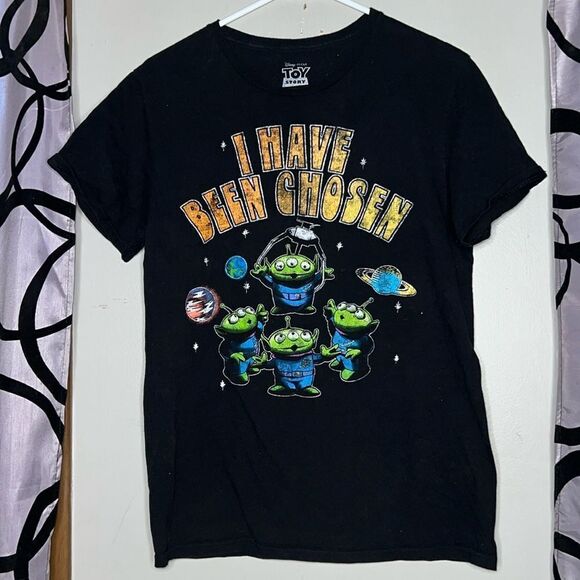 Disney Toy Story Alien Men's Graphic Black T-shirt " I Have Been Chosen " Medium - Picture 1 of 5